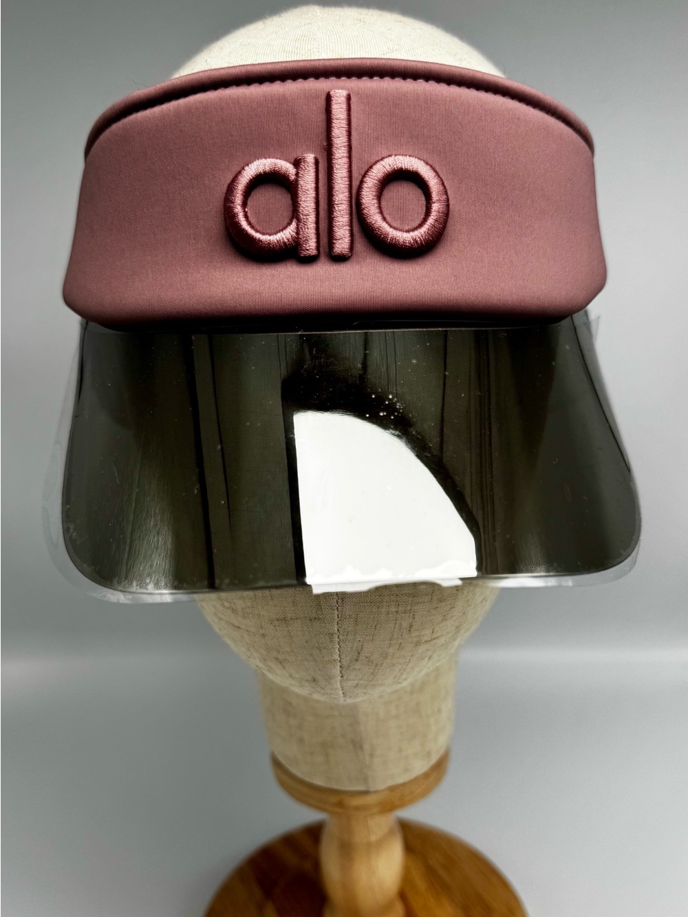 ALO Yoga Mauve Pink Visor with Smoke Shield